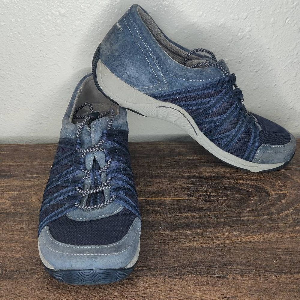 Dansko Womens Blue Honor Sneaker Size 38 Size 7.5